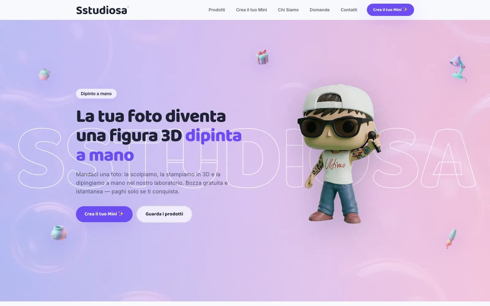 Sstudiosa — Your photos become hand-painted 3D figures.